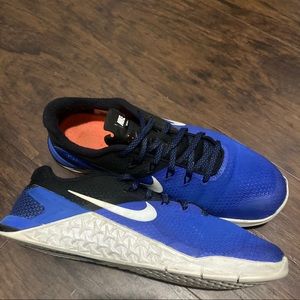 Nike Metcon 4 Blue White crossfit training weight lifting shoes womens size 10